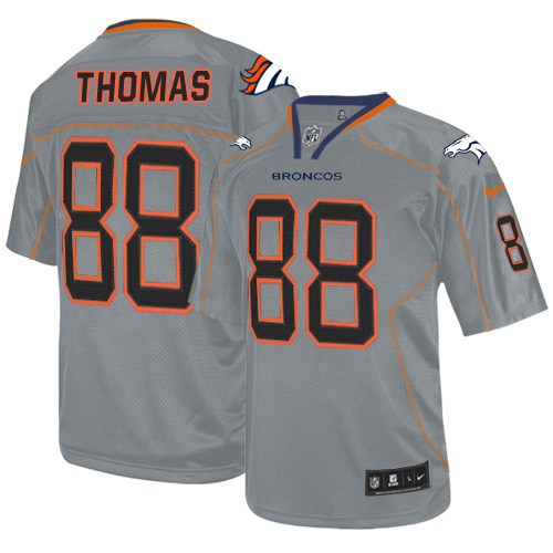 Men's Limited Demaryius Thomas Nike Jersey Lights Out Grey - #88 NFL Denver Broncos